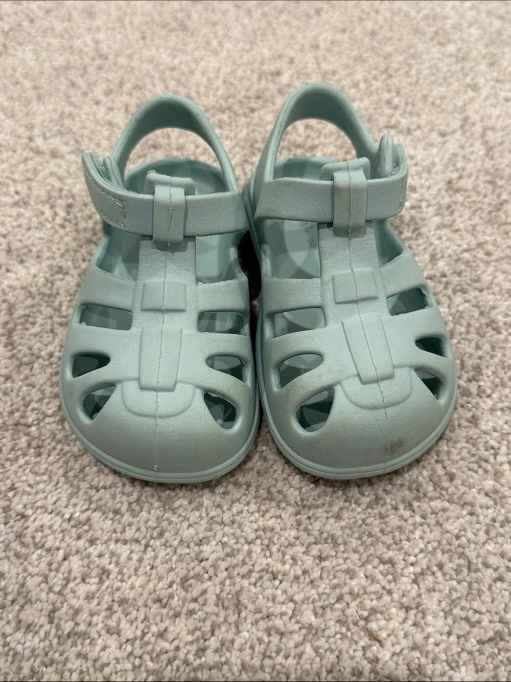 Zara Kids Seafoam Green Water-Friendly Fisherman Sandals